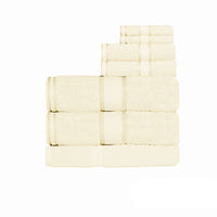 Thumbnail for Kingtex 550gsm Cotton 7 Pce Bath Sheet Set Cream