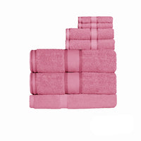 Thumbnail for Kingtex 550gsm Cotton 7 Pce Bath Sheet Set Lip Gloss