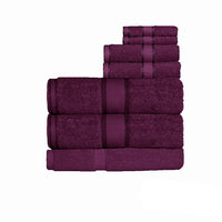 Thumbnail for Kingtex 550gsm Cotton 7 Pce Bath Sheet Set Shiraz