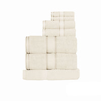 Thumbnail for Kingtex 550gsm Cotton 7 Pce Towel Set Cream