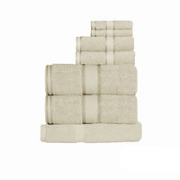 Thumbnail for Kingtex 550gsm Cotton 7 Pce Towel Set Linen