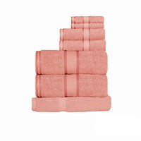 Thumbnail for Kingtex 550gsm Cotton 7 Pce Towel Set Rust