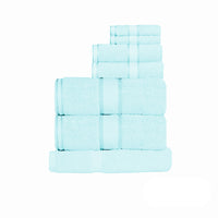 Thumbnail for Kingtex 550gsm Cotton 7 Pce Towel Set Soft Aqua