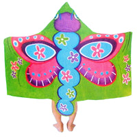 Thumbnail for Kids Cotton Velour Beach Cape Butterfly