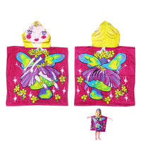 Thumbnail for Cute Kids Cotton Hooded Towel Poncho 60 x 120 cm Fairy