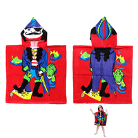 Thumbnail for Cute Kids Cotton Hooded Towel Poncho 60 x 120 cm Pirate