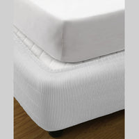Thumbnail for Ramesses Vertical Quilted Valance White DOUBLE