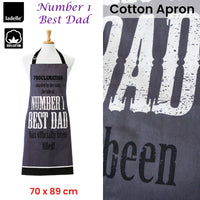 Thumbnail for Ladelle Number 1 Best Dad Cotton Apron 70 x 89 cm