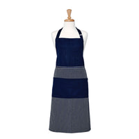 Thumbnail for Ladelle Professional Series Stripe Navy Cotton Apron 70 x 95 cm