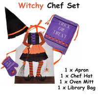 Thumbnail for Cubby House Kids Set of 4 Witchy Children Kids Halloween Kitchen Chef Set