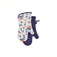 Thumbnail for Ladelle Set of 2 - Aimer La Vie Kitchen / BBQ Cotton Oven Mitts