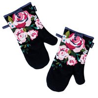 Thumbnail for Ladelle Set of 2 - Ava Kitchen / BBQ Oven Mitt 18 x 33 cm