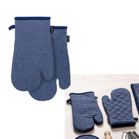 Thumbnail for Ladelle Eco Recycled Navy Set of 2 Oven Mitts 18 x 33 cm