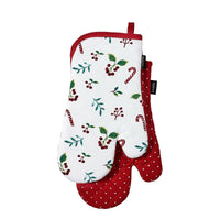 Thumbnail for Ladelle Joyful Red Set of 2 Oven Mitts 18 x 33 cm