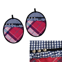 Thumbnail for Ladelle Khloe Multi Set of 2 Pot Holders 20 x 24.5 cm