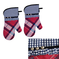 Thumbnail for Ladelle Khloe Multi Set of 2 Oven Mitts 18 x 33 cm