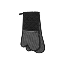 Thumbnail for Ladelle Professional Series Stripe Black Double Oven Mitt 20 x 94 cm