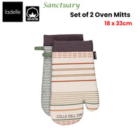 Thumbnail for Ladelle Sanctuary Cream Set of 2 Oven Mitts 18 x 33 cm