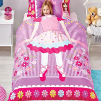 Thumbnail for Cubby House Ballerina Quilt Cover Set Double