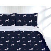Thumbnail for Just Home Just Home Horse Shoe Quilt Cover Set Double