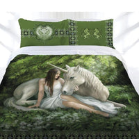 Thumbnail for Anne Stokes Pure Heart Quilt Cover Set Double