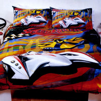 Thumbnail for Just Home Speed Racer Thunder Quilt Cover Set Double