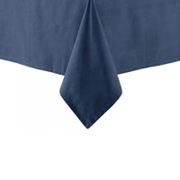 Thumbnail for Ladelle Base Navy Linen Look 100% Cotton Tablecloth 150 x 265 cm