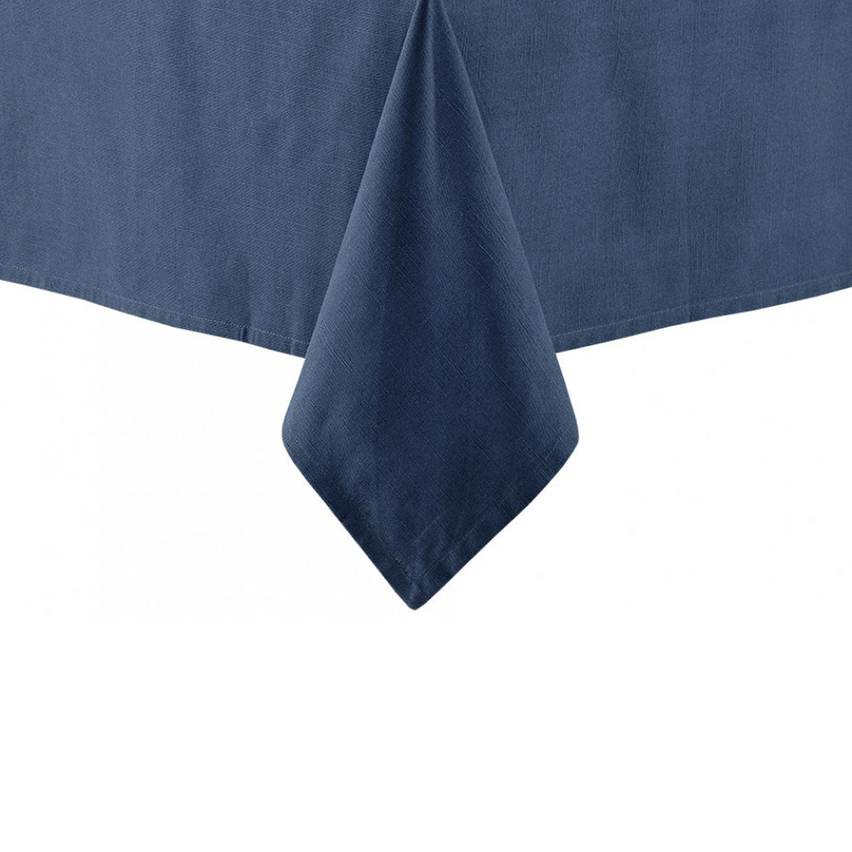 Ladelle Base Navy Linen Look 100% Cotton Tablecloth 150 x 300 cm