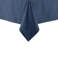 Thumbnail for Ladelle Base Navy Linen Look 100% Cotton Tablecloth 150 x 300 cm