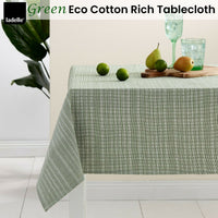 Thumbnail for Ladelle Green Eco Cotton Rich Tablecloth 150 x 265 cm