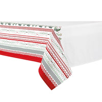 Thumbnail for Ladelle Wonderful Christmas Xmas Festival Cotton Tablecloth Oblong 8 Seater 150 x 225 cm