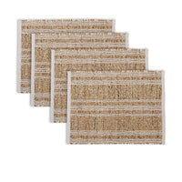 Thumbnail for Ladelle Set of 4 Loma Woven Table Placemats Taupe