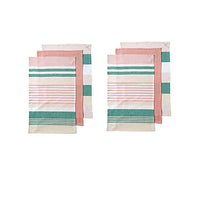 Thumbnail for Ladelle Connor Set of 6 Cotton Kitchen Towels Pink