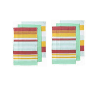 Thumbnail for Ladelle Connor Set of 6 Cotton Kitchen Towels Yellow
