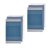 Thumbnail for Ladelle Entertainer Set of 6 Cotton Kitchen Towels Blue