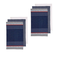 Thumbnail for Ladelle Entertainer Set of 6 Cotton Kitchen Towels Navy