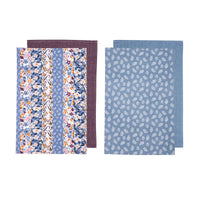 Thumbnail for Ladelle Set of 4 Homespun Cotton Kitchen Tea Towels 50 x 70 cm Mix