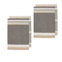 Thumbnail for Ladelle Intrinsic Set of 4 Cotton Kitchen Towels Bold Charcoal