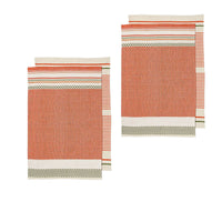 Thumbnail for Ladelle Intrinsic Set of 4 Cotton Kitchen Towels Bold Rust
