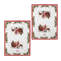 Thumbnail for Ashdene Magic of Christmas by Richard Macneil Set of 2 Cotton Kitchen Towels 50 x 70 cm