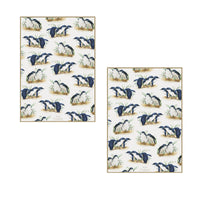 Thumbnail for Set of 2 Birds of Australia Kitchen Tea Towels Penguin 50 x 70 cm