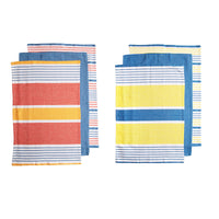 Thumbnail for Ladelle Set of 6 Positano Stripe Cotton Kitchen Tea Towels 50 x 70 cm Mix