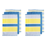 Thumbnail for Ladelle Set of 6 Positano Stripe Cotton Kitchen Tea Towels 50 x 70 cm Yellow