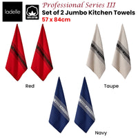 Thumbnail for Ladelle Set of 2 Professional Series III Jumbo Cotton Kitchen Towels 57 x 84 cm Navy
