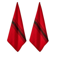Thumbnail for Ladelle Set of 2 Professional Series III Jumbo Cotton Kitchen Towels 57 x 84 cm Red