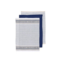 Thumbnail for Ladelle Set of 3 Professional Series III Cotton Kitchen Tea Towels Navy 50 x 70 cm