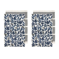 Thumbnail for Ladelle Tierra Set of 4 Cotton Kitchen Towels Navy