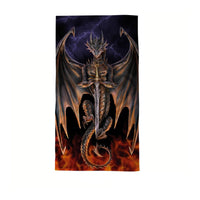 Thumbnail for Anne Stokes Dragon Warrior Beach Towel 75 x 150 cm