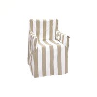 Thumbnail for Rans Alfresco 100% Cotton Director Chair Cover - Striped Bleach Sand