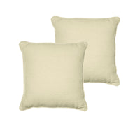 Thumbnail for Rans Set of 2 London Cotton Cushion Cover - Natural
